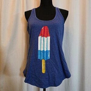 Tipsy Elves Blue Popsicle Tank Top M